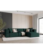 Canapé d'angle Droit Esther 4 Places vert bouteille - 305x175x78 cm