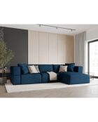 Canapé d'angle Droit Esther 4 Places bleu roi - 305x175x78 cm