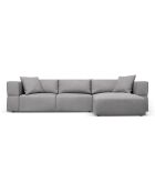 Canapé d'angle Droit Esther 4 Places gris clair - 305x175x78 cm