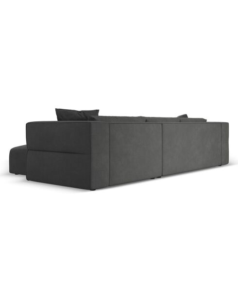 Canapé d'angle Droit Esther 4 Places gris foncé - 305x175x78 cm