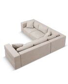 Canapé d'angle Symétrique Esther 6 Places beige - 285x285x78 cm