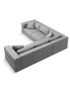 Canapé d'angle Symétrique Esther 6 Places gris clair - 285x285x78 cm