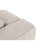 Canapé d'angle Panoramique droit Esther 6 Places beige - 380x298x78 cm