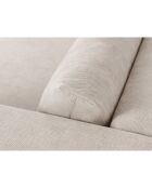 Canapé d'angle Panoramique droit Esther 6 Places beige - 380x298x78 cm