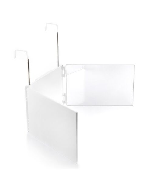 Miroir de Salle de Bain avec Lumière LED et Vision à 360° SelfKut blanc