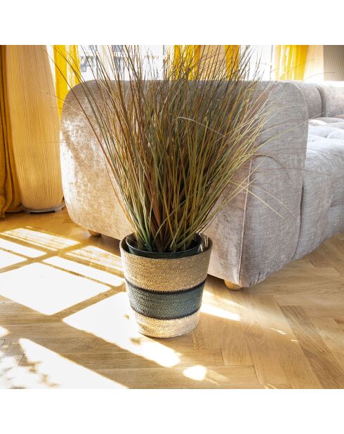 Cesto in alghe naturali intrecciate a mano Jeri natural - 25x25x25 cm