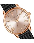 Montre Scarlett en Acier & Diamant noire