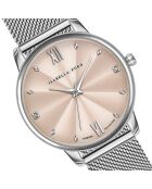 Montre Skylar en Acier & Diamants argentée