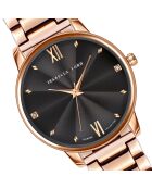 Montre Coco en Acier & Diamants rose doré
