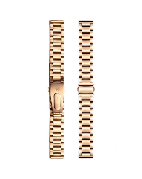 Montre Coco en Acier & Diamants rose doré