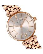 Montre Sophia en Acier & Diamant rose doré
