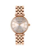 Montre Sophia en Acier & Diamant rose doré