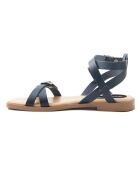 Sandales en Cuir Mado bleu marine