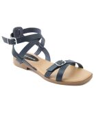 Sandales en Cuir Mado bleu marine
