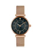 Montre Portia en Acier & Diamant rose doré