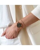 Montre Portia en Acier & Diamant rose doré