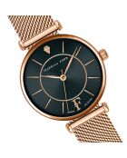 Montre Portia en Acier & Diamant rose doré