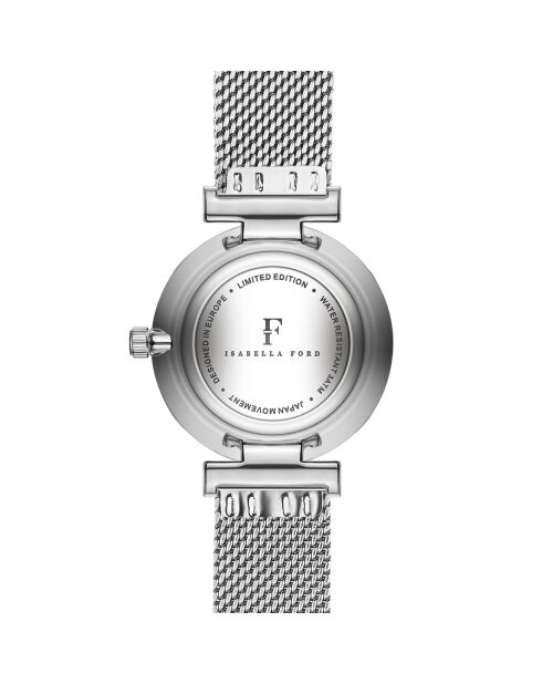 Montre Audrey en Acier & Diamant argentée