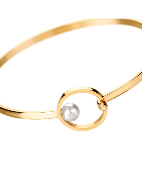 Bracelet Ida en Acier doré & Perle
