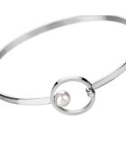 Bracelet Ida en Acier argenté & Perle