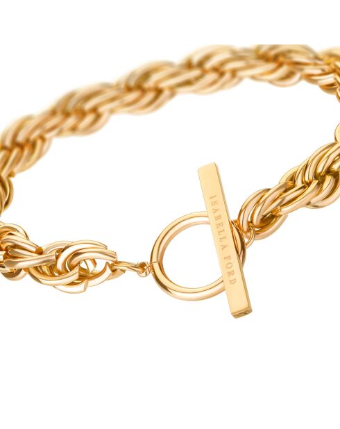 Bracelet Freda en Acier doré