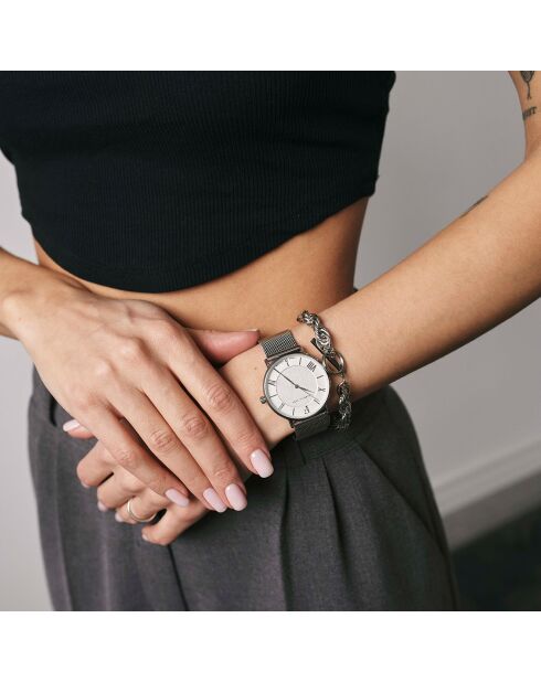 Bracelet Freda en Acier argenté