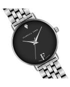 Montre Infinity en Acier & Diamant argentée