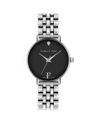 Montre Infinity en Acier & Diamant argentée
