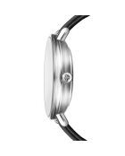 Montre Infinity en Cuir & Diamant noire