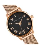 Montre Ophelia en Acier & Diamants rose doré