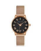 Montre Ophelia en Acier & Diamants rose doré