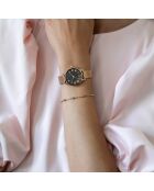 Montre Ophelia en Acier & Diamants rose doré