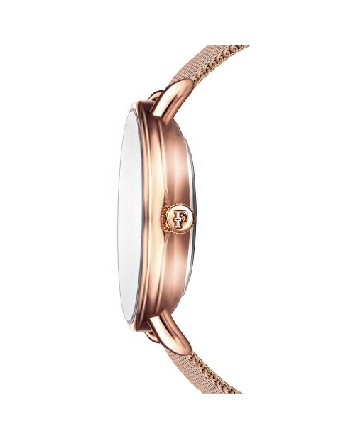 Montre Ophelia en Acier & Diamants rose doré