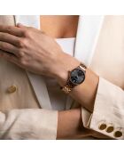 Montre Ophelia en Acier & Diamants rose doré