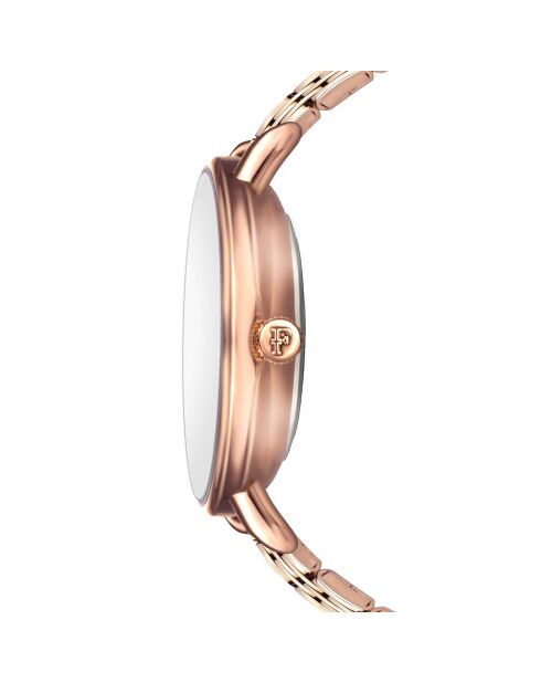 Montre Ophelia en Acier & Diamants rose doré