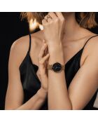 Montre Luna en Acier & Diamant dorée