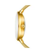 Montre Luna en Acier & Diamant dorée