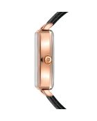 Montre Patricia en Cuir & Diamant noire