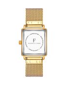 Montre Charlotte en Acier & Diamant dorée