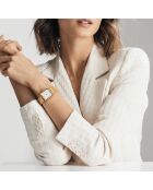 Montre Charlotte en Acier & Diamant dorée