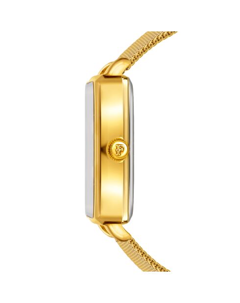 Montre Charlotte en Acier & Diamant dorée