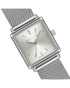 Montre Morgane en Acier & Diamant argentée