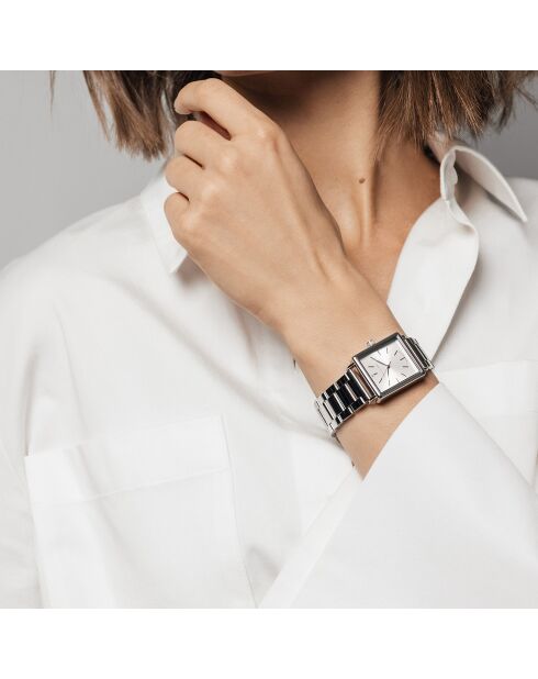 Montre Morgane en Acier & Diamant argentée