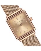 Montre Adeline en Acier & Diamant rose doré