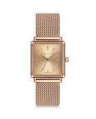Montre Adeline en Acier & Diamant rose doré