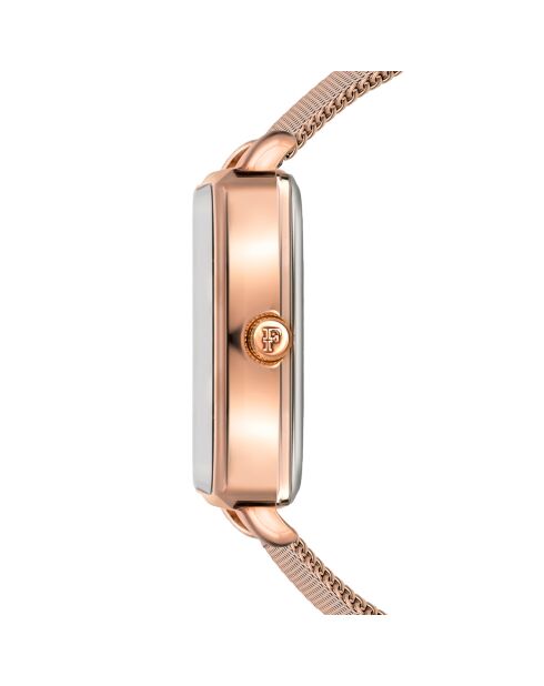 Montre Adeline en Acier & Diamant rose doré
