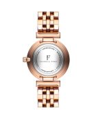 Montre Louise en Acier & Diamant rose doré