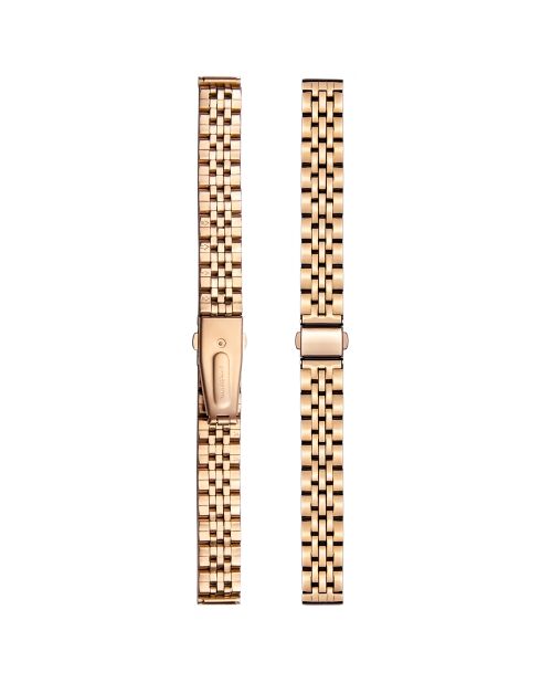 Montre Louise en Acier & Diamant rose doré