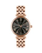 Montre Louise en Acier & Diamant rose doré