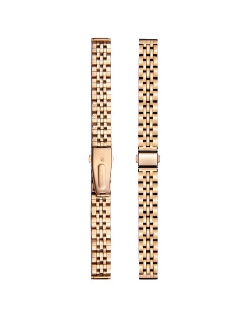 Montre Victoria en Acier & Diamant rose doré